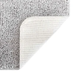 vidaXL Accesorios Para El Baño-Alfombra antideslizante para baño con corte para inodoro