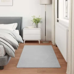 vidaXL Decoración-Alfombra antideslizante de sintética de conejo Olite