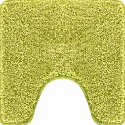vidaXL Alfombra antideslizante para baño con corte para inodoro Verde