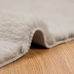 vidaXL Decoración-Alfombra antideslizante de sintética de conejo OLITE