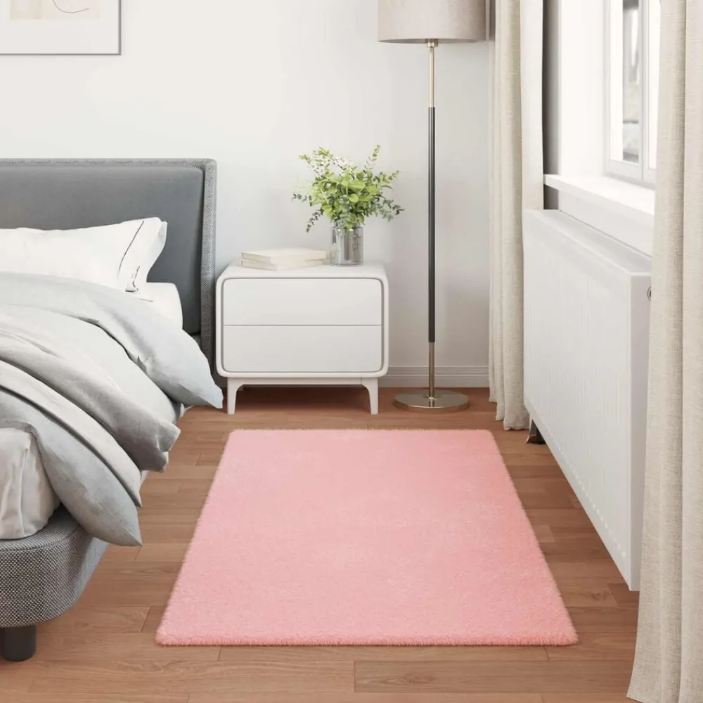 vidaXL Decoración-Alfombra antideslizante de sintética de conejo Olite
