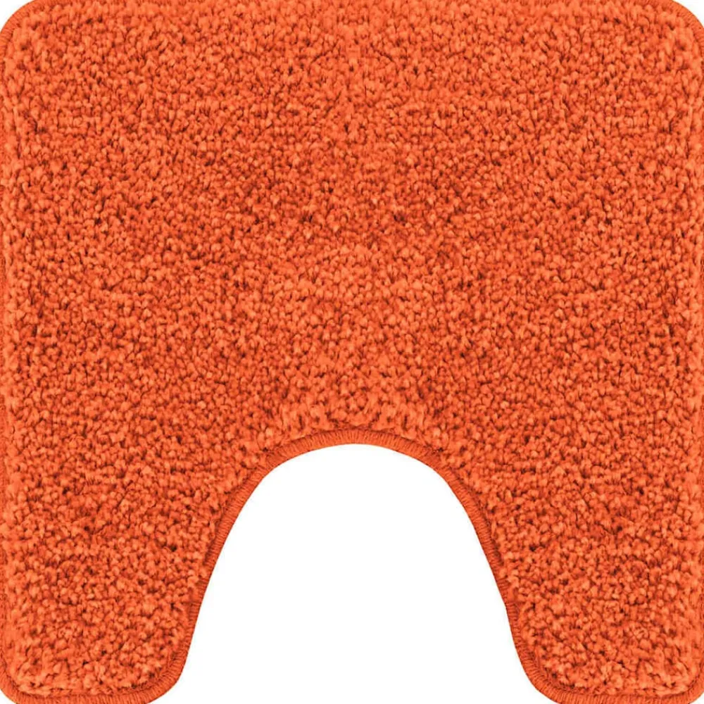 vidaXL Accesorios Para El Baño-Alfombra antideslizante para baño con corte para inodoro