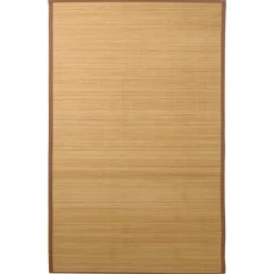 vidaXL Alfombra de bambú color natural 100x160 cm Marrón Clearance