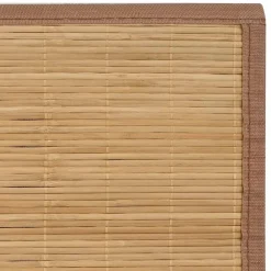vidaXL Alfombra de bambú color natural 100x160 cm Marrón Clearance