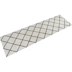 vidaXL Decoración-Alfombra de cocina lavable terciopelo s 45x150 cm