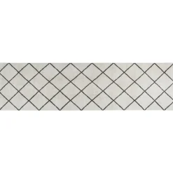 vidaXL Decoración-Alfombra de cocina lavable terciopelo s 45x150 cm