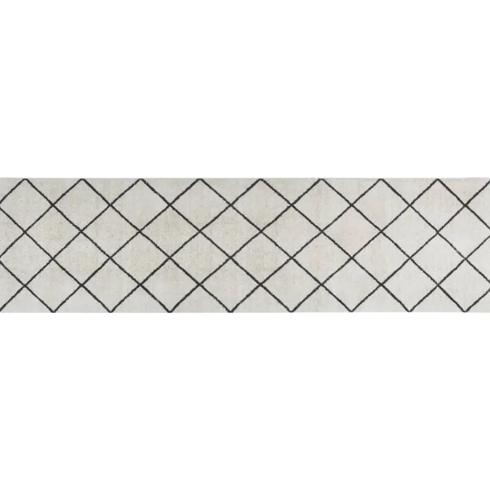 vidaXL Decoración-Alfombra de cocina lavable terciopelo s 45x150 cm