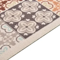 vidaXL Decoración-Alfombra de cocina lavable mosaico de colores 45x150 cm