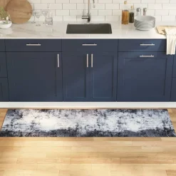 vidaXL Decoración-Alfombra de cocina Gris 180 x 60 cm Terciopelo