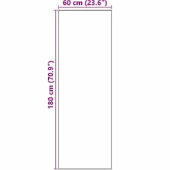 vidaXL Decoración-Alfombra de cocina Gris 180 x 60 cm Terciopelo