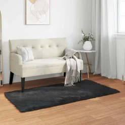 vidaXL Decoración-Alfombra de de oveja sintética Tafalla 60 x 110 cm
