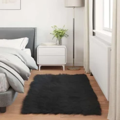 vidaXL Decoración-Alfombra de de oveja sintética Tafalla 60 x 110 cm