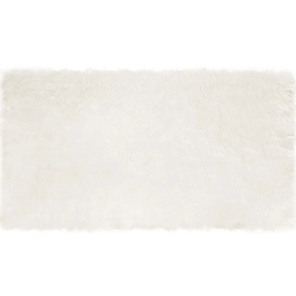 vidaXL Decoración-Alfombra de de oveja sintética Tafalla 60 x 110 cm Poliéster