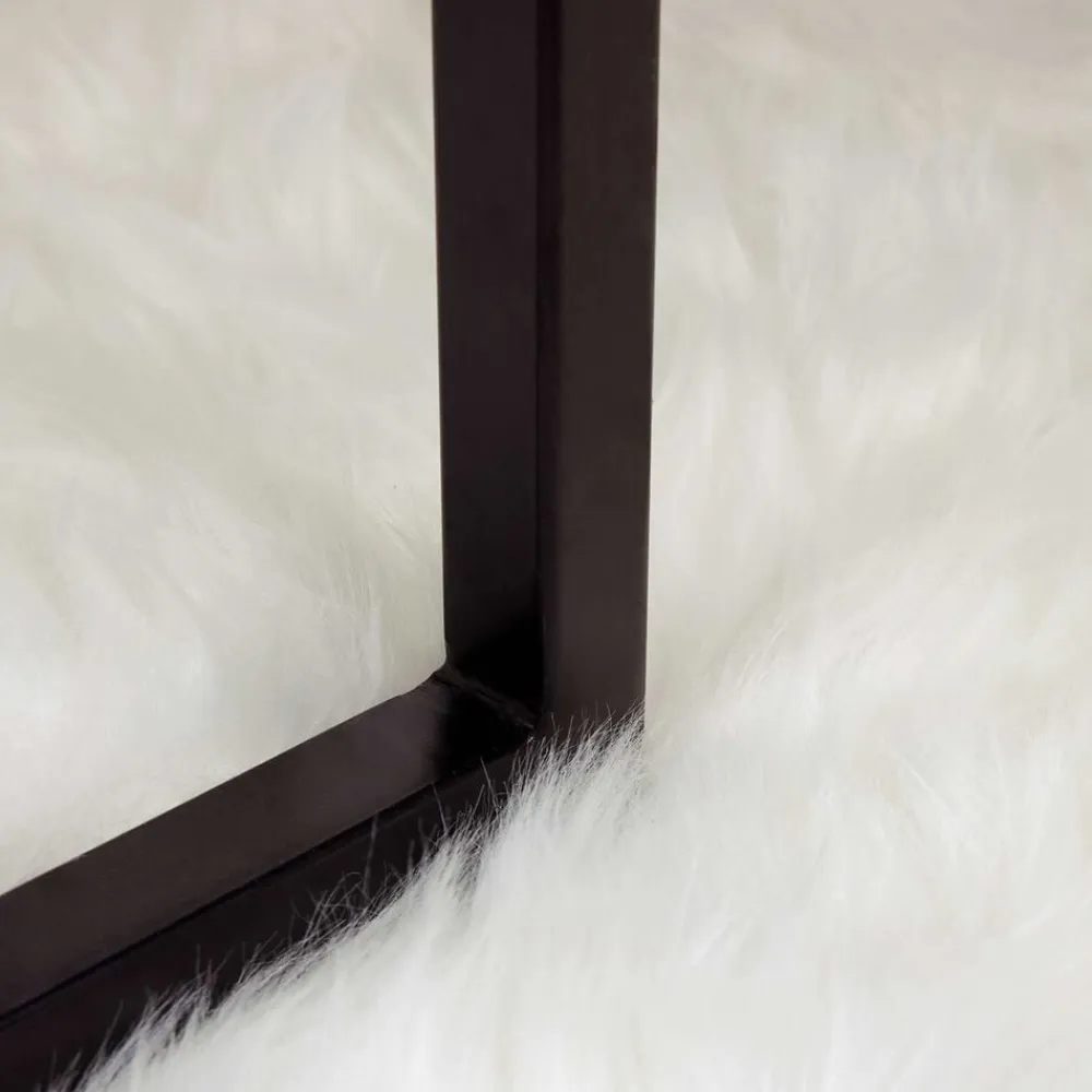 vidaXL Decoración-Alfombra de de oveja sintética Tafalla 60 x 110 cm Poliéster