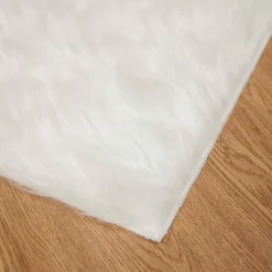 vidaXL Decoración-Alfombra de de oveja sintética Tafalla 60 x 110 cm Poliéster