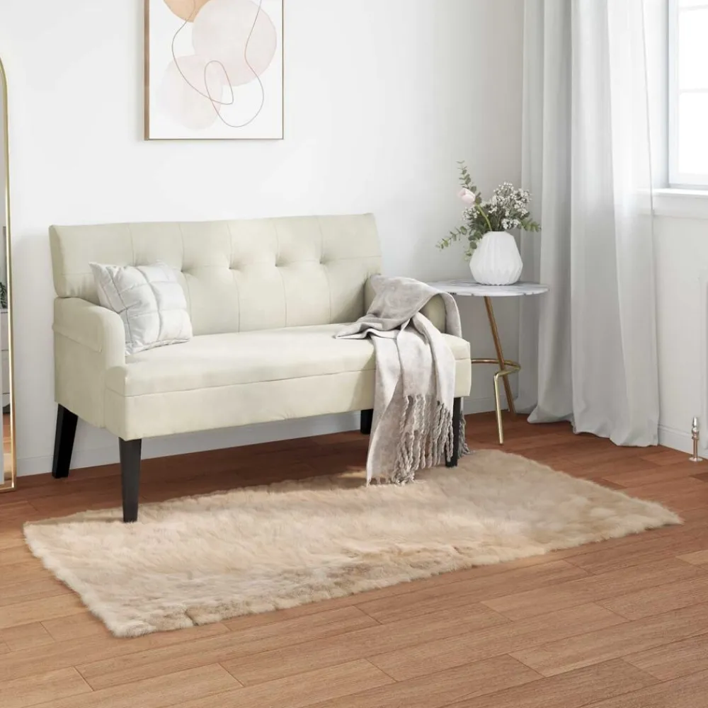 vidaXL Decoración-Alfombra de de oveja sintética Tafalla 60 x 110 cm