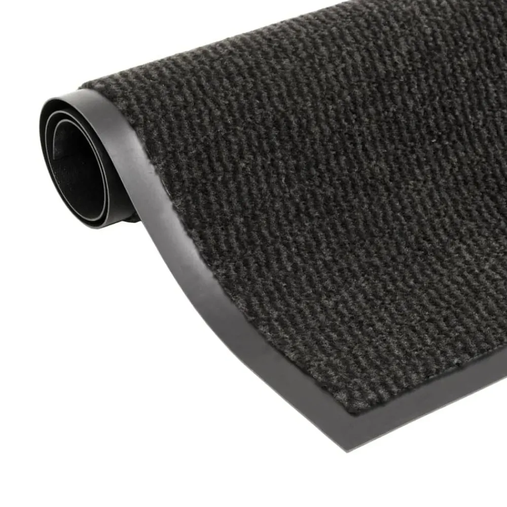 vidaXL Alfombra de entrada rectangular de nudo 40x60 cm negra Negro Online
