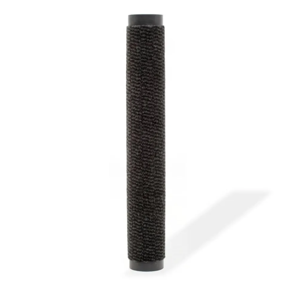 vidaXL Alfombra de entrada rectangular de nudo 40x60 cm negra Negro Online