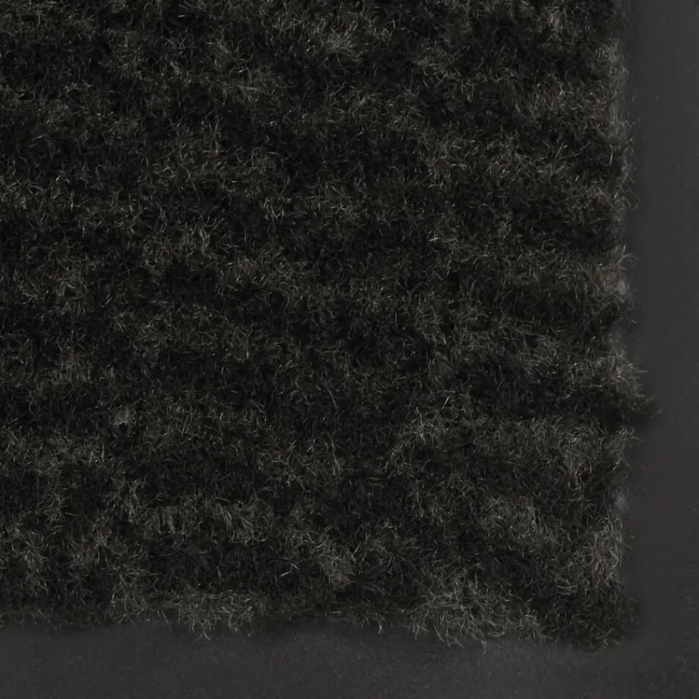 vidaXL Alfombra de entrada rectangular de nudo 40x60 cm negra Negro Online
