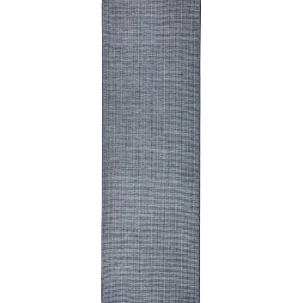 vidaXL Alfombra de exterior de tejido plano 80x250 cm Azul New