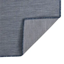 vidaXL Alfombra de exterior de tejido plano 80x250 cm Azul New