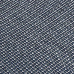 vidaXL Alfombra de exterior de tejido plano 80x250 cm Azul New