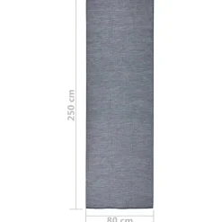 vidaXL Alfombra de exterior de tejido plano 80x250 cm Azul New