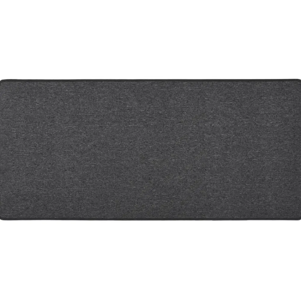 vidaXL Decoración-Alfombra de pasillo gris 50x100 cm