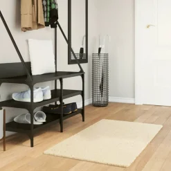 vidaXL Decoración-Alfombra de pelo corto suave lavable HUARTE 60x110 cm
