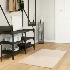 vidaXL Decoración-Alfombra de pelo corto suave lavable HUARTE 60x110 cm