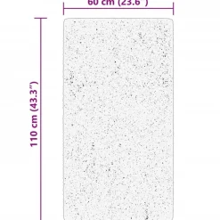 vidaXL Decoración-Alfombra de pelo corto suave lavable HUARTE 60x110 cm