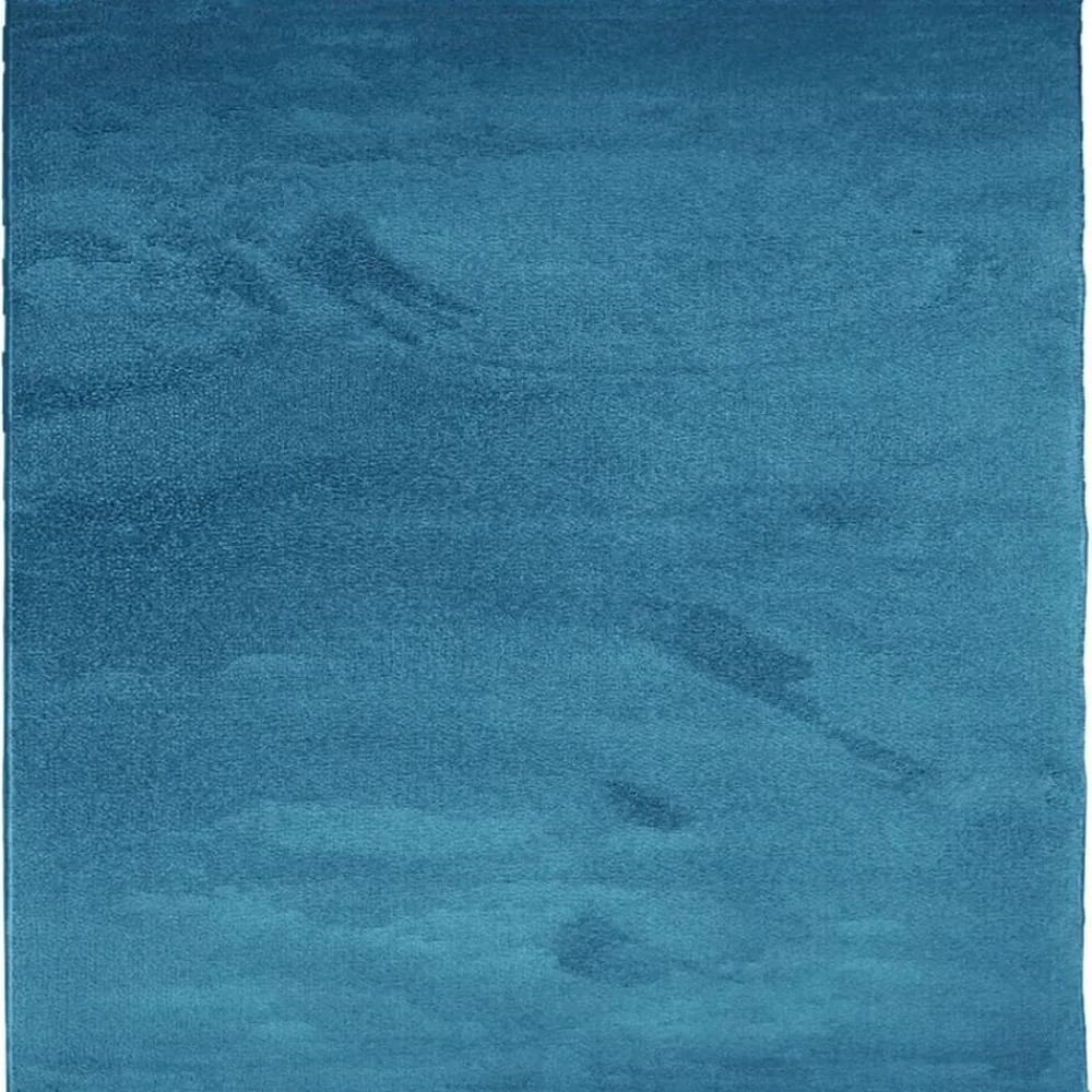 vidaXL Alfombra de pelo corto OVIEDO turquesa 120x120 cm Tuquesa Outlet