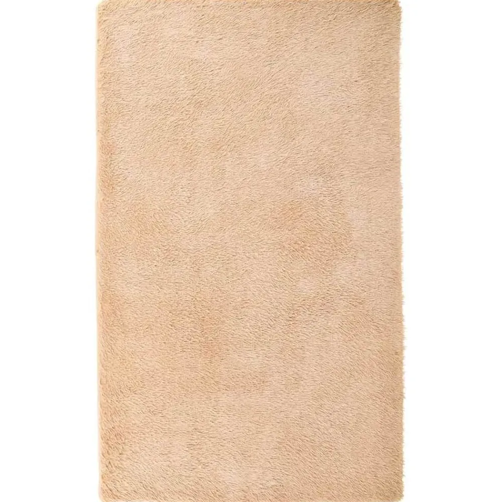 vidaXL Alfombra de pelo largo NAVARRA 60x100 cm poliéster Beige Clearance