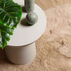 vidaXL Alfombra de pelo largo NAVARRA 60x100 cm poliéster Beige Clearance