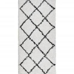 vidaXL Decoración-Alfombra de pelo largo moderna PAMPLONA 100x200cm