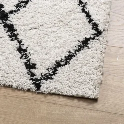 vidaXL Decoración-Alfombra de pelo largo moderna PAMPLONA 100x200cm