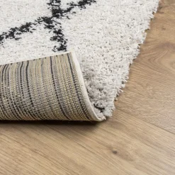 vidaXL Decoración-Alfombra de pelo largo moderna PAMPLONA 100x200cm