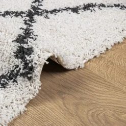 vidaXL Decoración-Alfombra de pelo largo moderna PAMPLONA 100x200cm