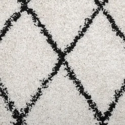 vidaXL Decoración-Alfombra de pelo largo moderna PAMPLONA 100x200cm
