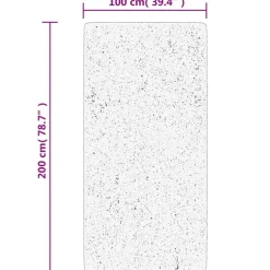vidaXL Decoración-Alfombra de pelo largo moderna PAMPLONA 100x200cm