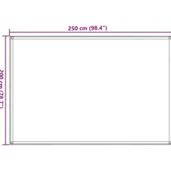 vidaXL Actividades Al Aire Libre-Alfombra de tienda de campaña 250x200 cm gris
