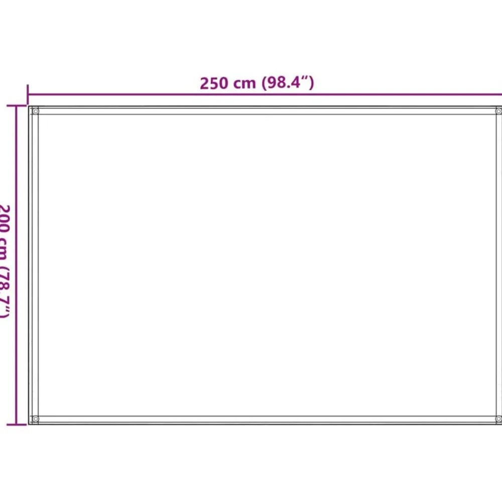 vidaXL Actividades Al Aire Libre-Alfombra de tienda de campaña 250x200 cm gris