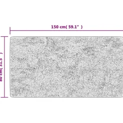 vidaXL Alfombra lavable 80x150 cm Multicolor