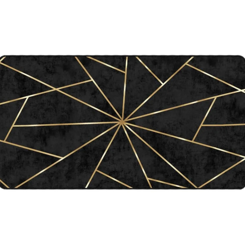 vidaXL Decoración-Alfombra lavable 80x150 cm