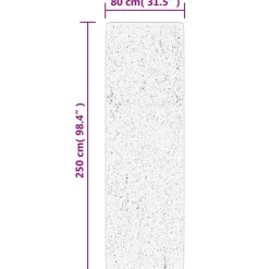 vidaXL Alfombra peluda de pelo largo moderna PAMPLONA 80x250 cm Gris