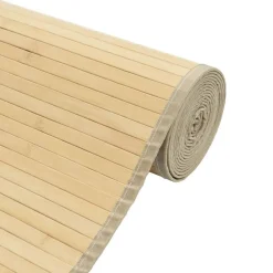 vidaXL Alfombra rectangular bambú color 60x100 cm natural claro Online