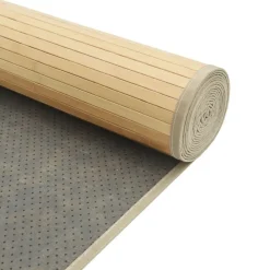 vidaXL Alfombra rectangular bambú color 60x100 cm natural claro Online