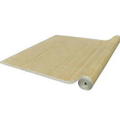 vidaXL Alfombra rectangular de bambú natural 80 x 200 cm Beige Sale