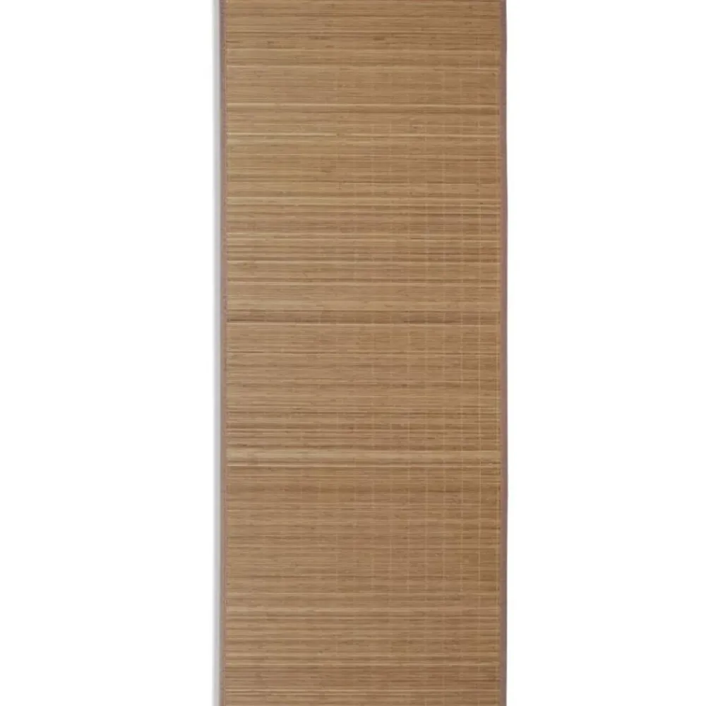 vidaXL Alfombra rectangular de bambú marrón 80 x 200 cm Marrón Online