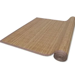 vidaXL Alfombra rectangular de bambú marrón 80 x 200 cm Marrón Online